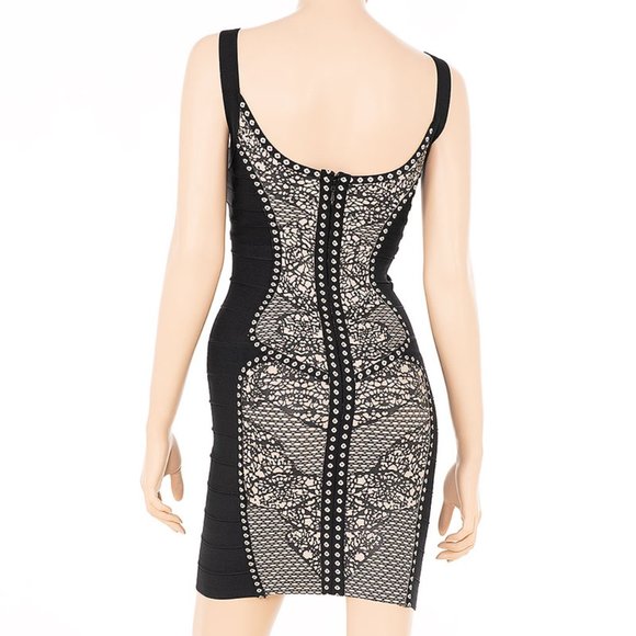 Print Design Bandage Dress - Picture 3 of 4